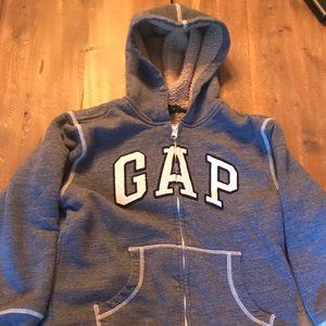 Blue Grey Gap Childrens Zipper Hoodie